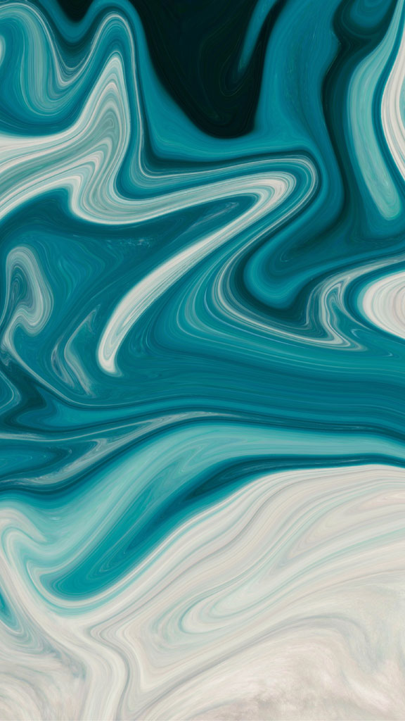 Teal marble background with white swirls
