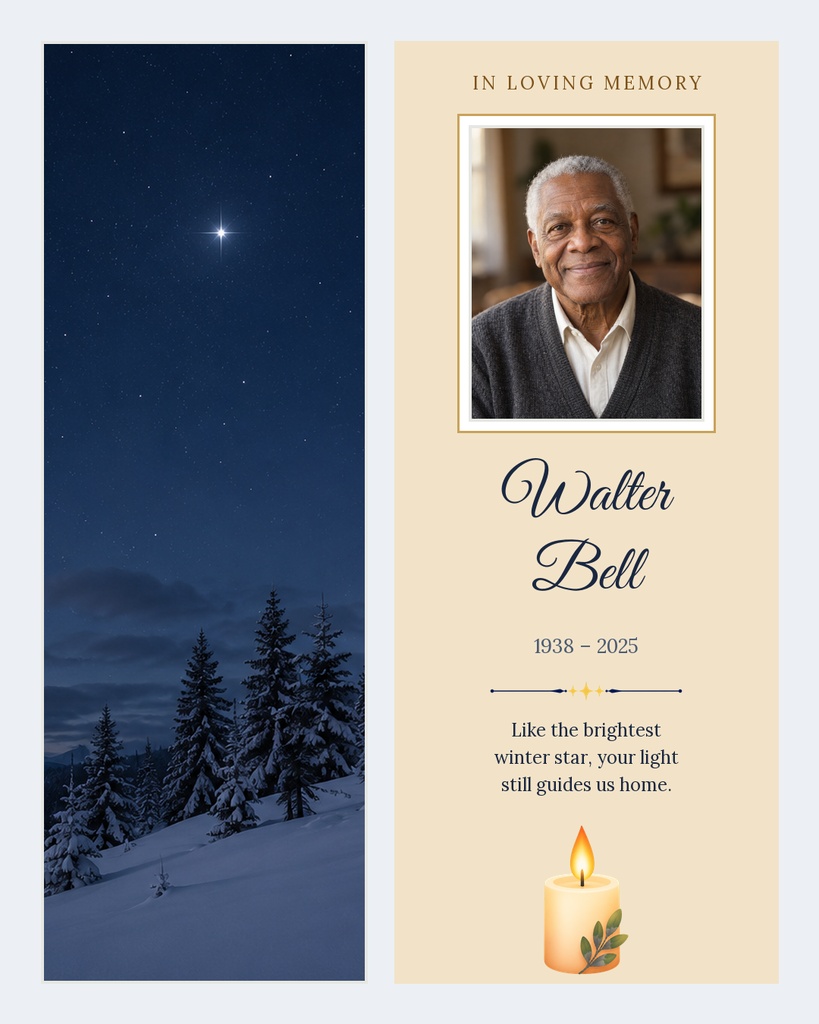 Preview for Our Guiding Star Portrait Post Template