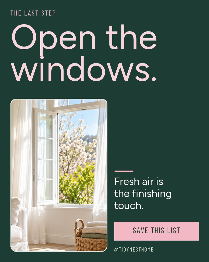 Preview for Spring Cleaning Checklist Carousel Call To Action Template