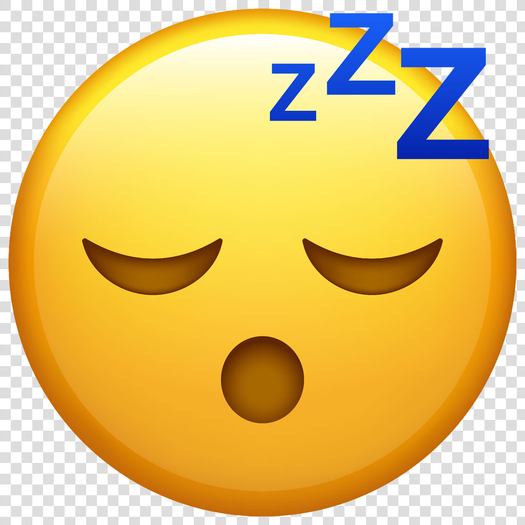 Sleeping face emoji with 'zZz' above it