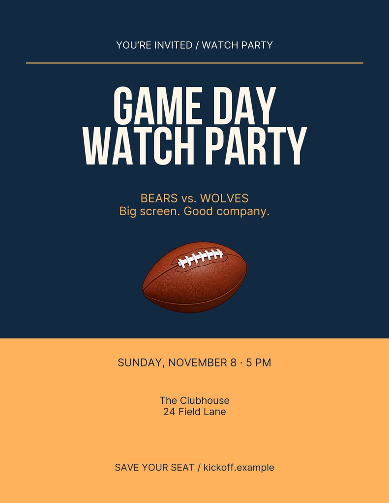 Preview for Kickoff Together Letter Flyer Template