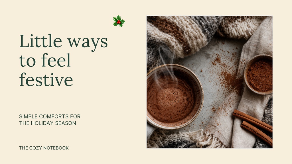 Preview for Small Holiday Comforts Landscape Graphic Template