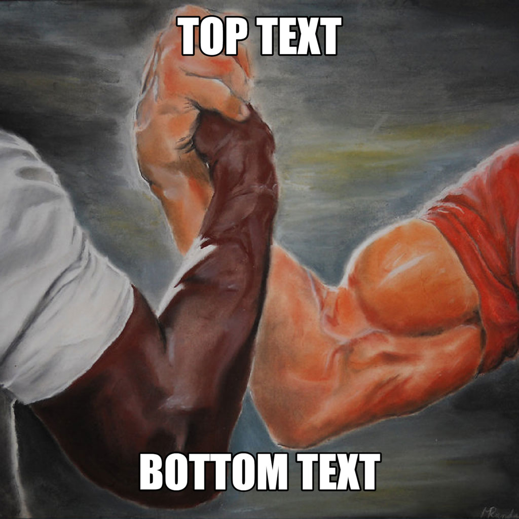 Two arms, one dark-skinned and one light-skinned, clasped together in a fist bump