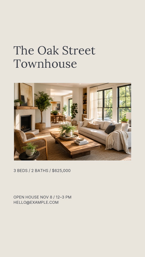 Preview for The Oak Street Townhouse Story Opener Template