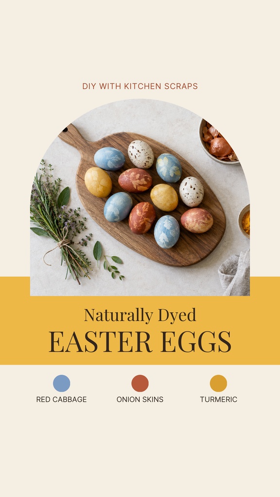 Preview for Naturally Dyed Easter Eggs Static Reel Cover Template
