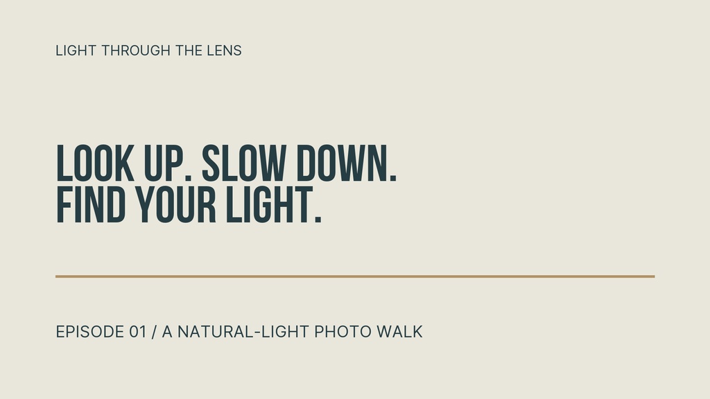 Preview for Light Through The Lens Video Series Title Card Template