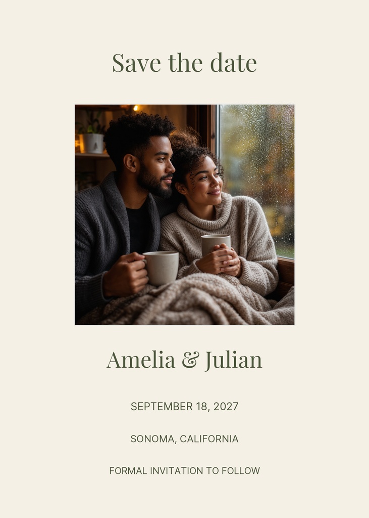 Preview for Orchard House Wedding Save The Date Template