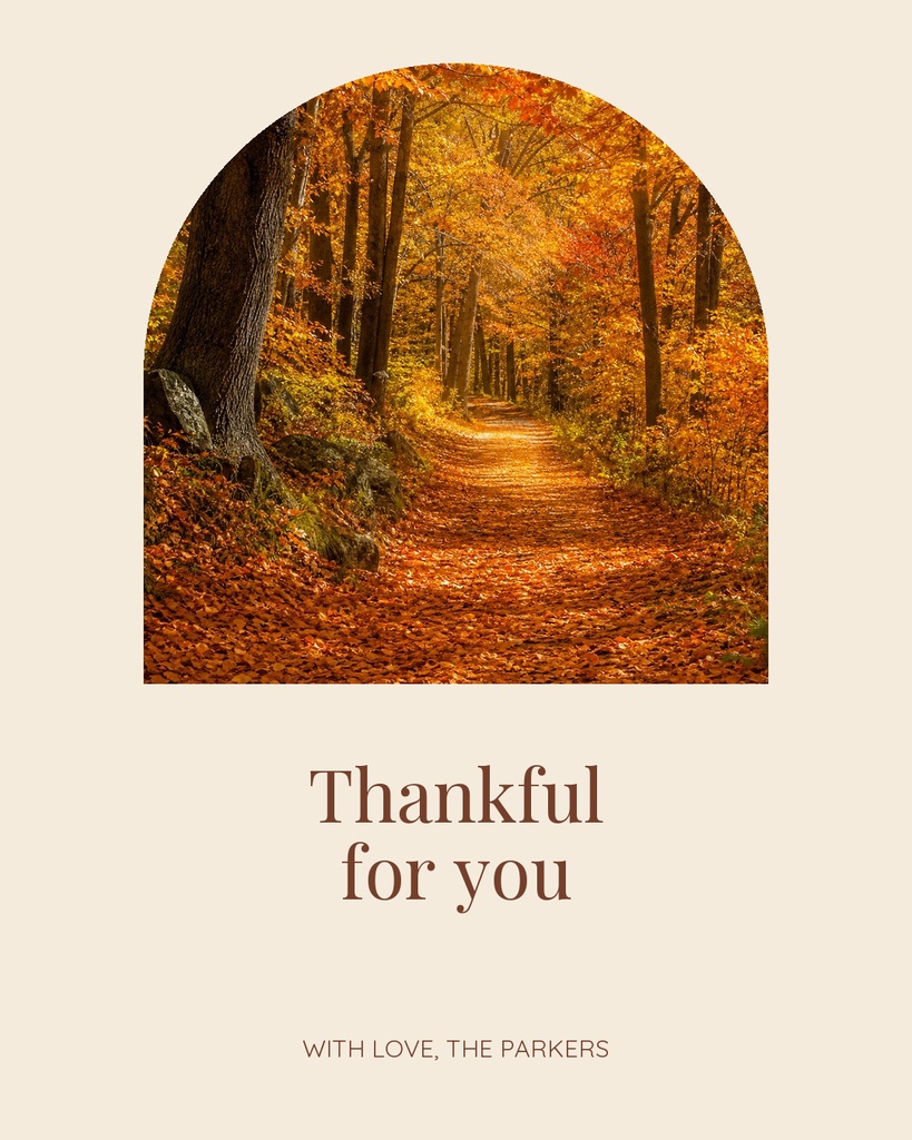 Preview for A Season Of Thanks Portrait Post Template