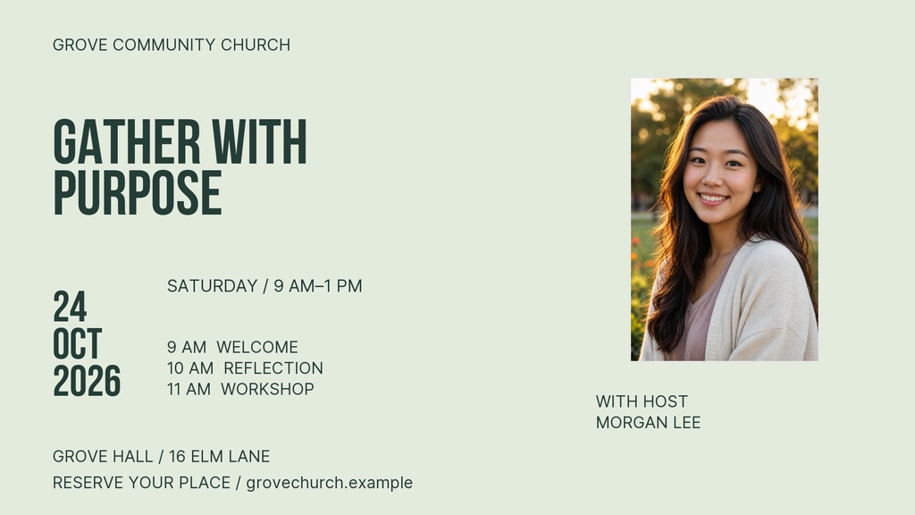 Preview for Gather With Purpose Landscape Graphic Template