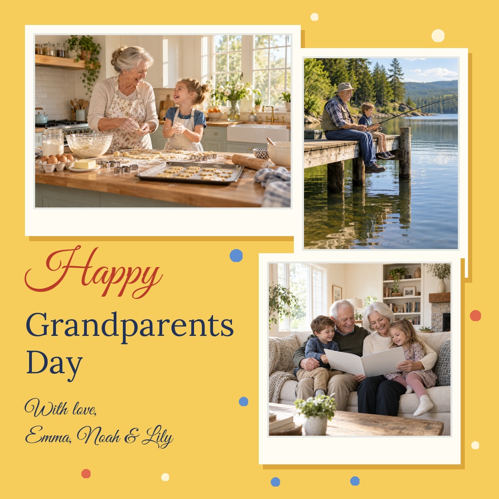 Preview for Happy Grandparents Day Square Post Template