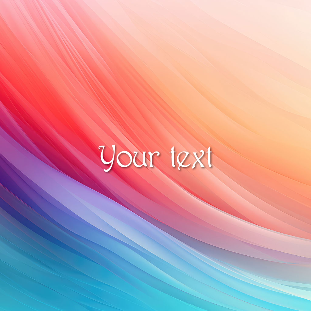 Colorful abstract background with gradient waves