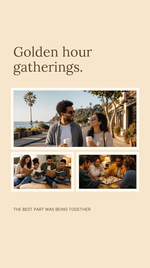 Preview for Golden Hour Gatherings Story Opener Template