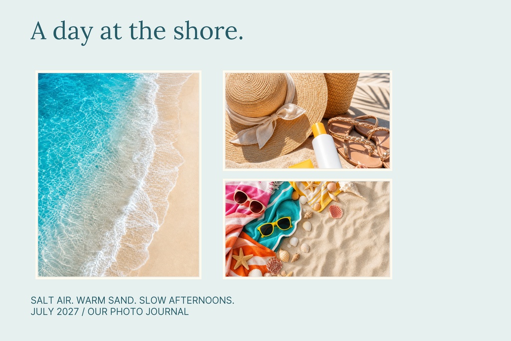 Preview for A Day At The Shore Landscape Collage Template