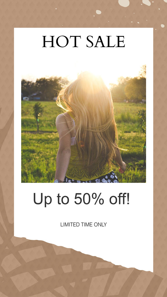 Woman in a field during sunset