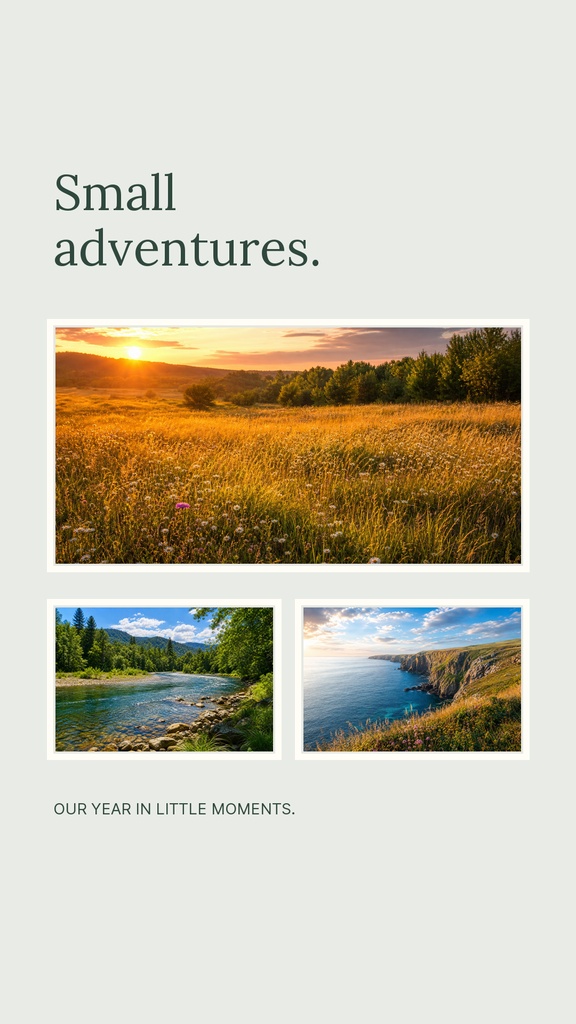 Preview for A Year Of Small Adventures Story Opener Template