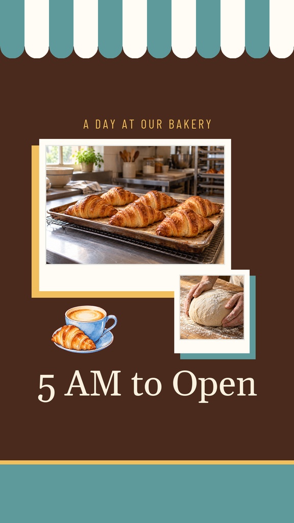 Preview for A Day At Our Bakery Static Reel Cover Template