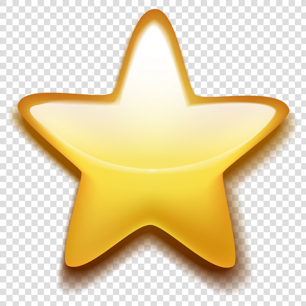 Golden star icon