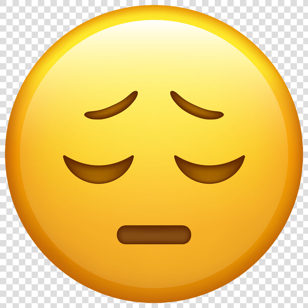 A yellow emoji with closed eyes and a neutral expression.