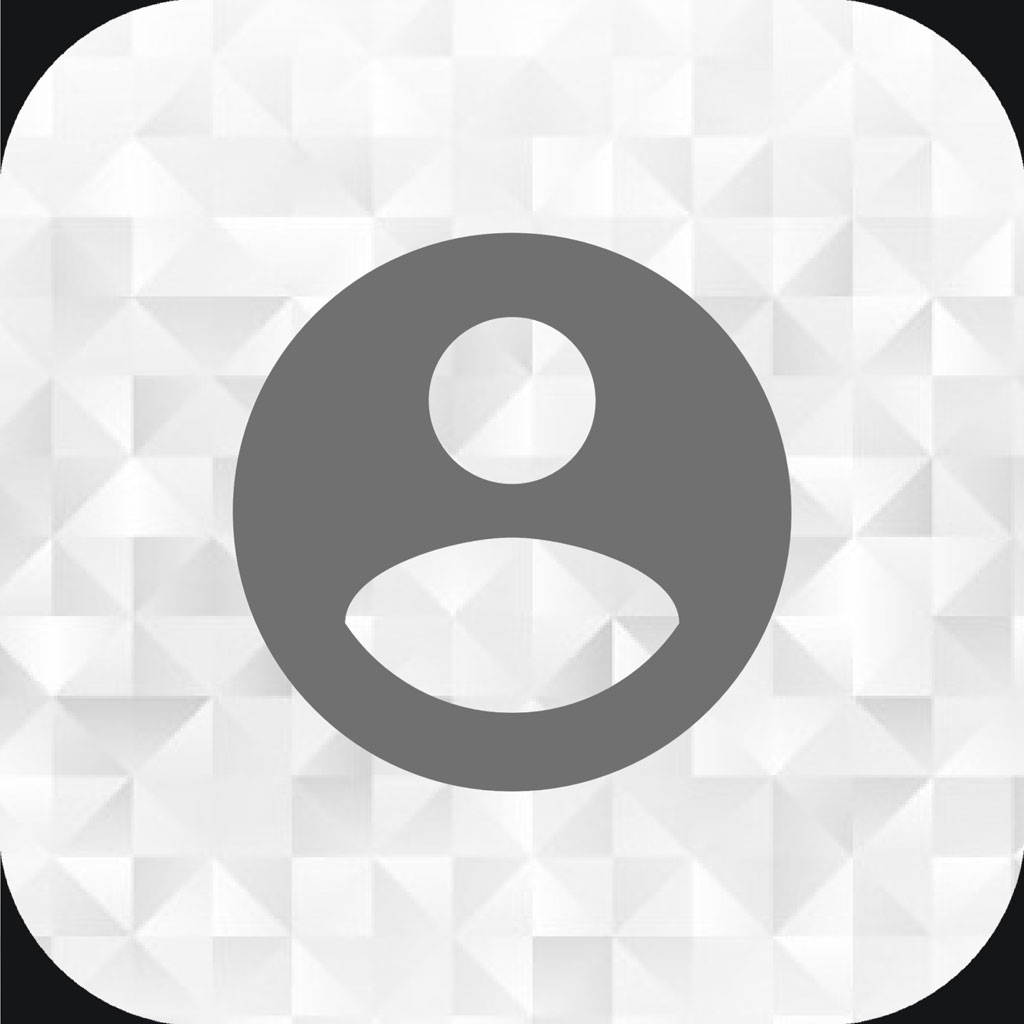 User profile icon with gray silhouette