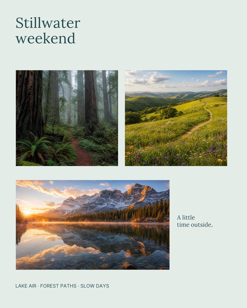 Preview for Stillwater Weekend Memory Page Template