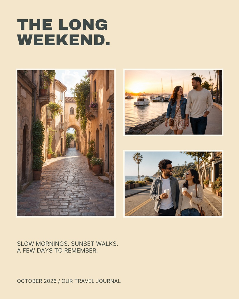 Preview for The Long Weekend Album Memory Page Template