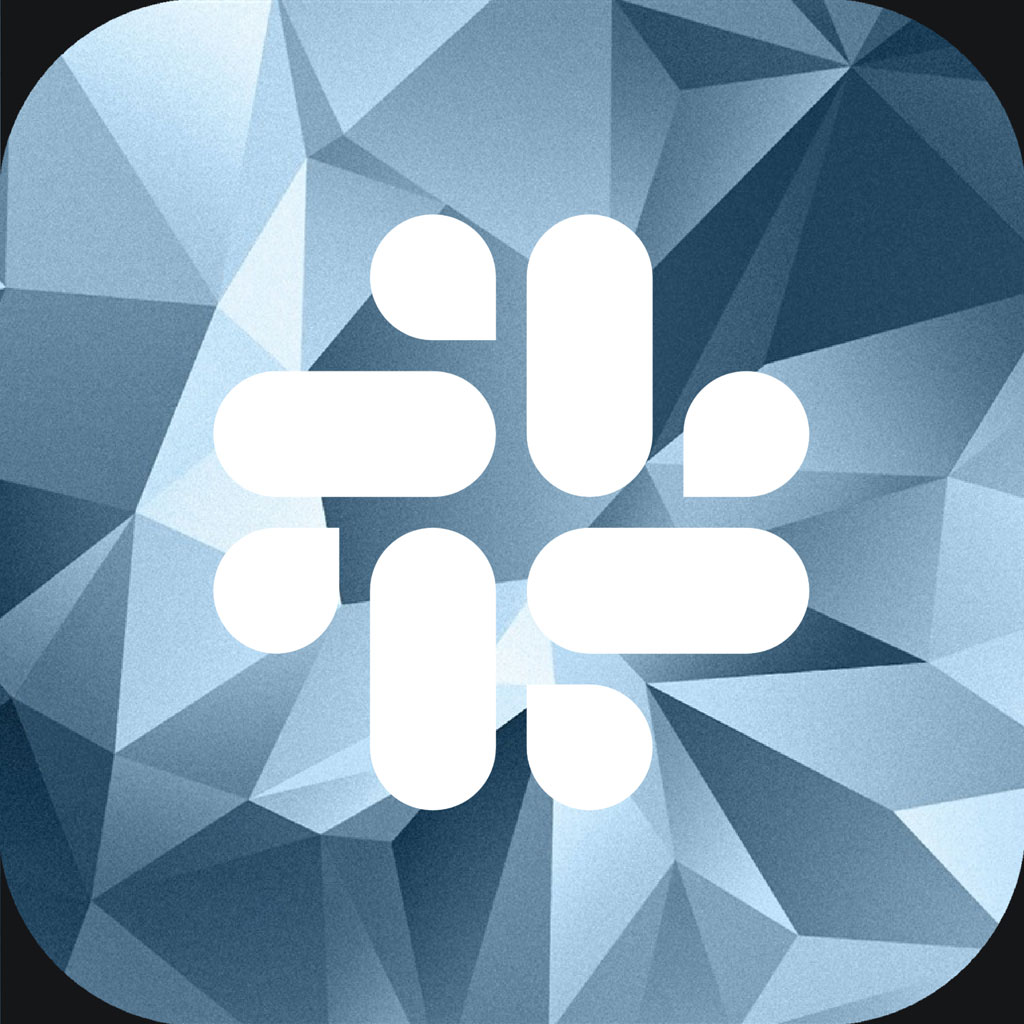 Modern app design template icon with geometric pattern