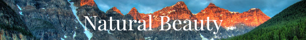 Mountain range with snow and lush greenery under a blue sky