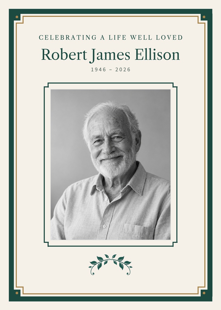 Preview for Celebrating A Life Well Loved Remembrance Card Template