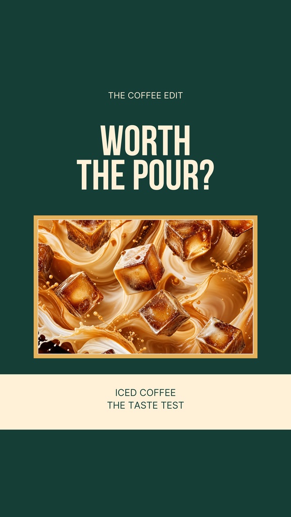 Preview for Worth The Pour Static Reel / Shorts Cover Template