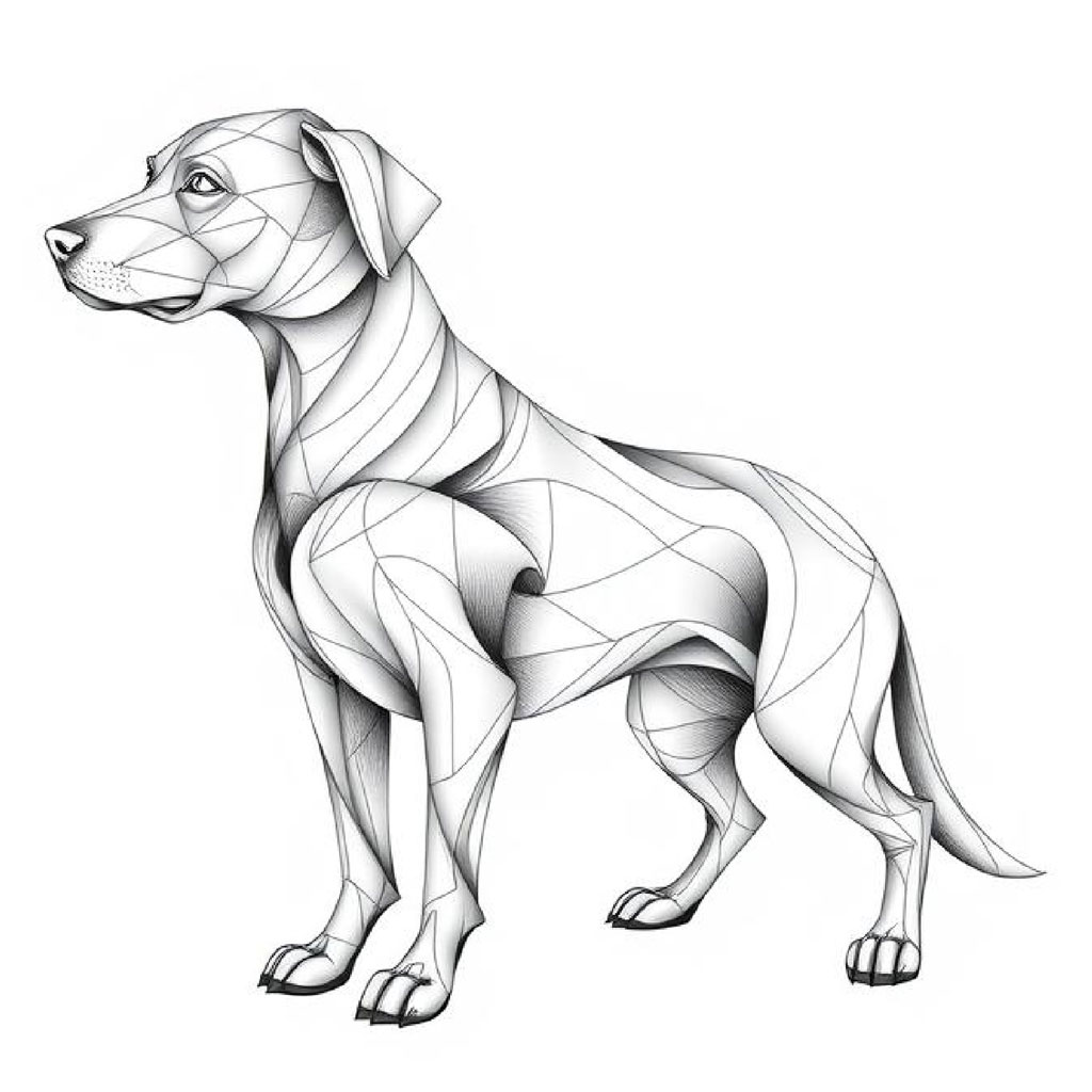 Black and white illustration of a woman with flowing hair and fabric