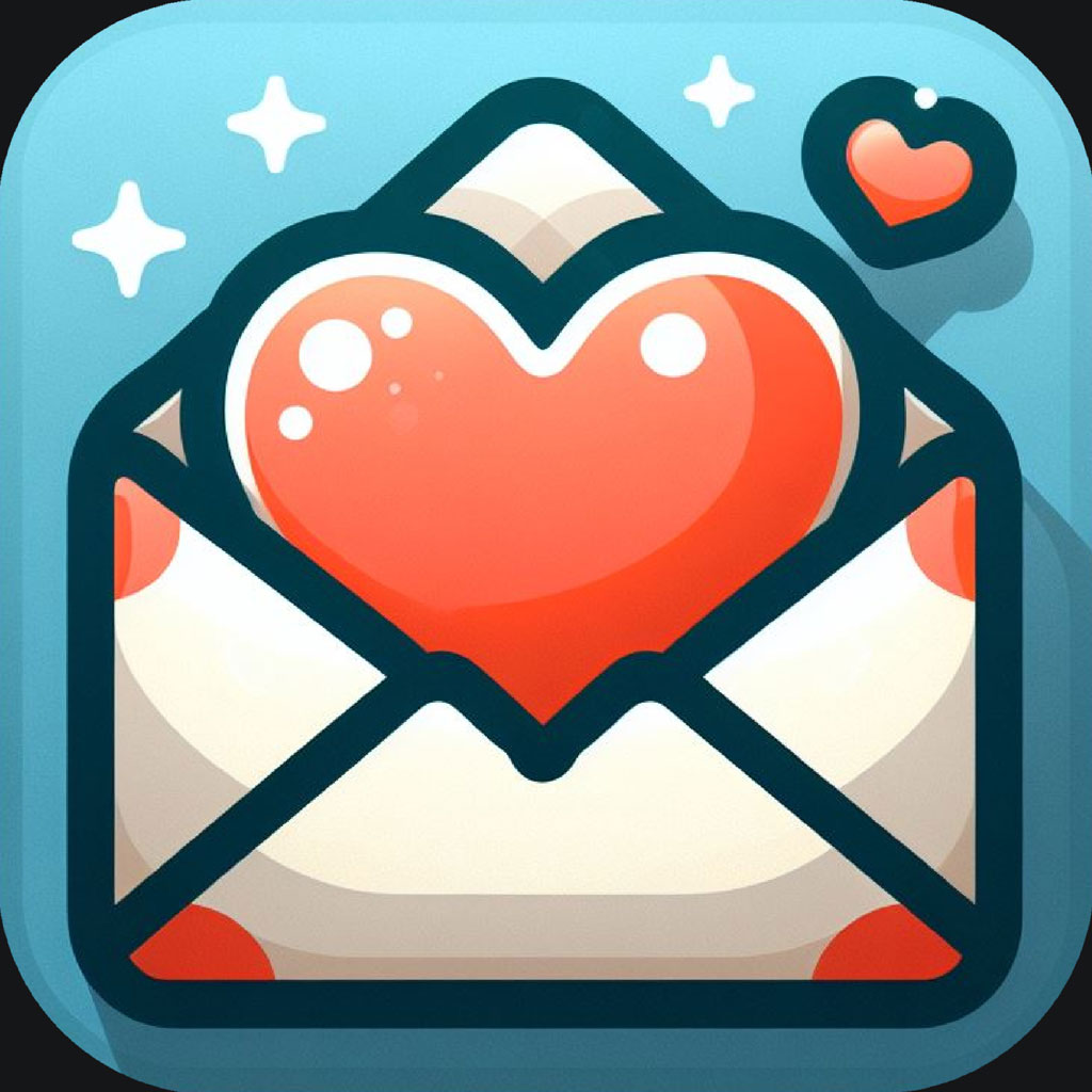 Envelope with a heart inside