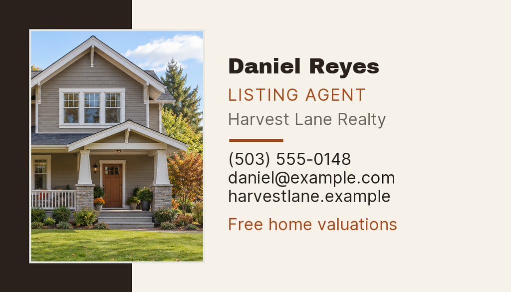 Preview for Thinking Of Selling This Fall Agent Contact Card Template