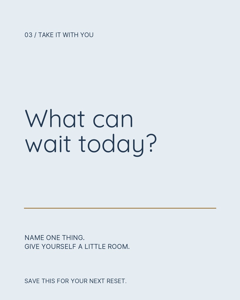 Preview for The Five-minute Reset Carousel Call To Action Template