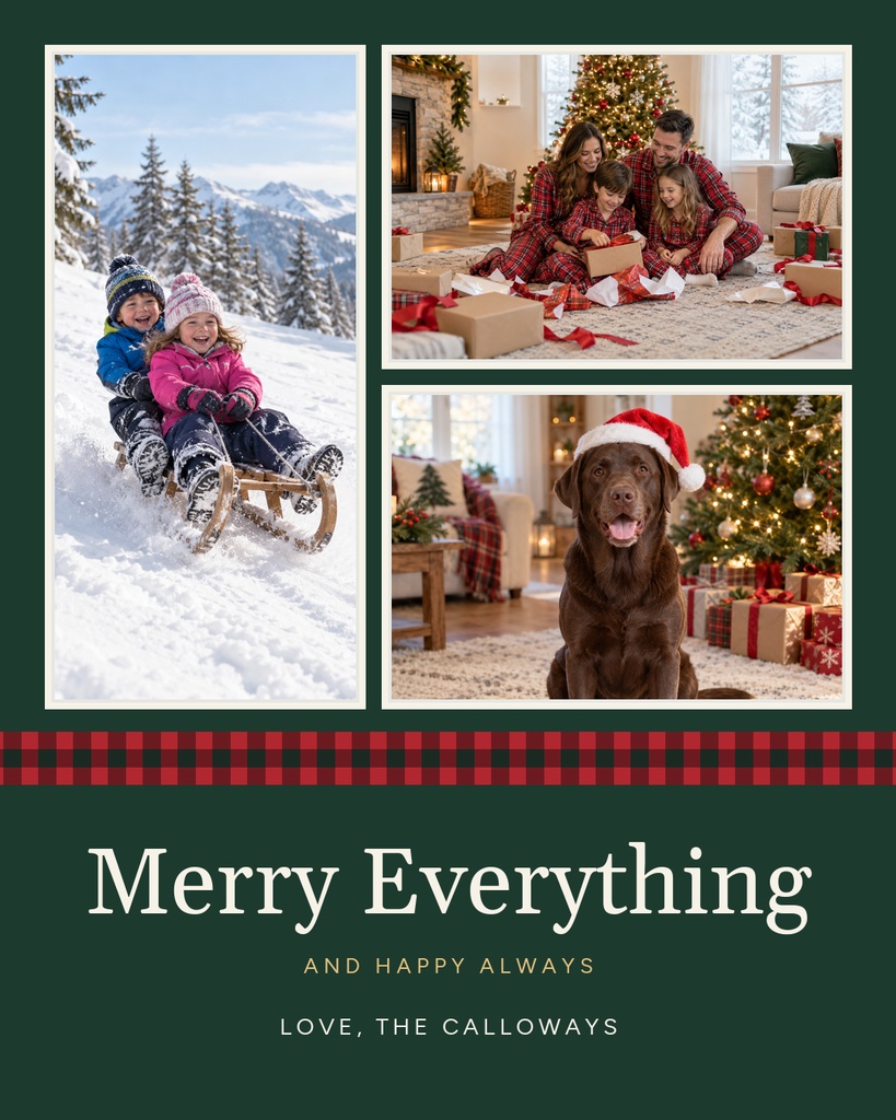 Preview for Merry Everything Portrait Post Template
