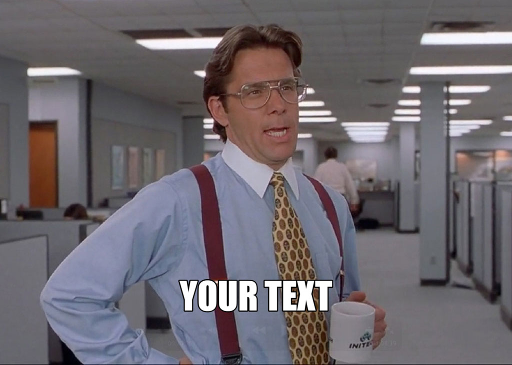 Man in office holding coffee cup