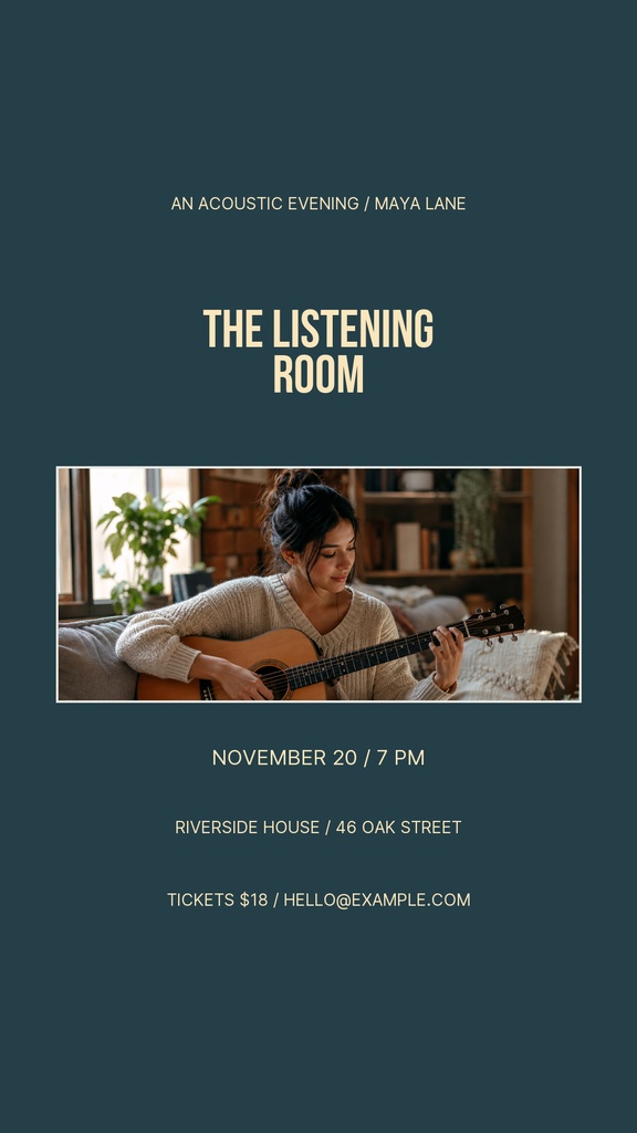 Preview for The Listening Room Story Opener Template