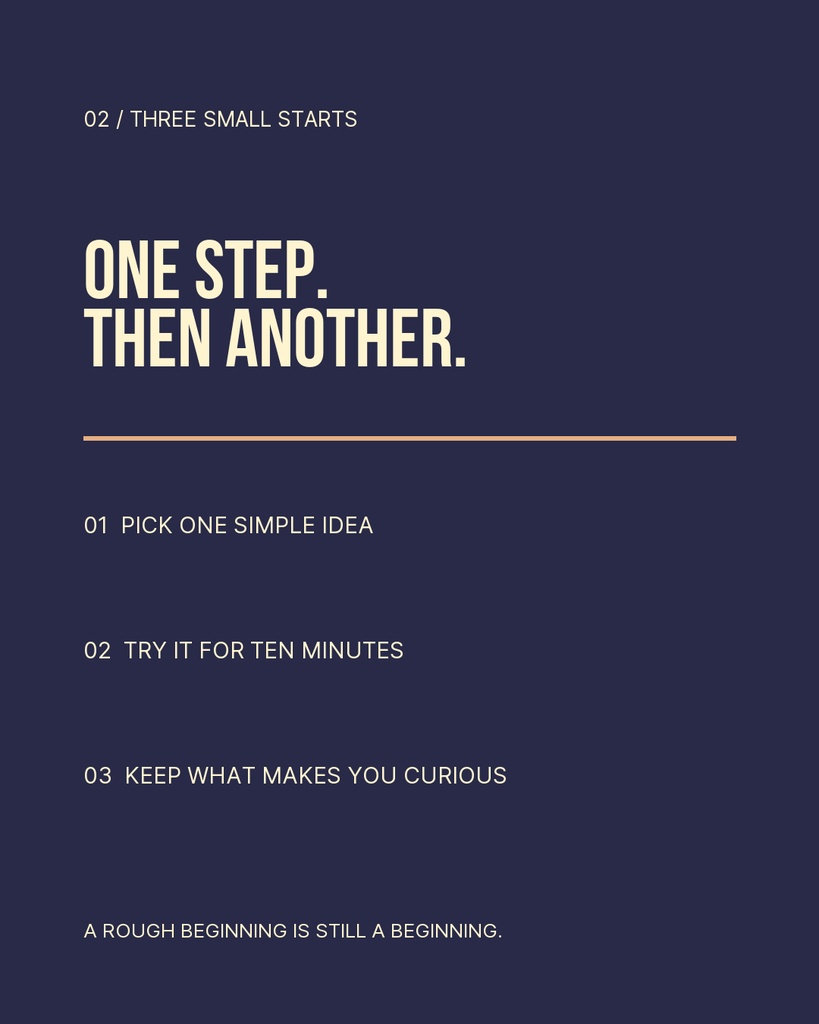 Preview for Start Before You Feel Ready Carousel Detail Template