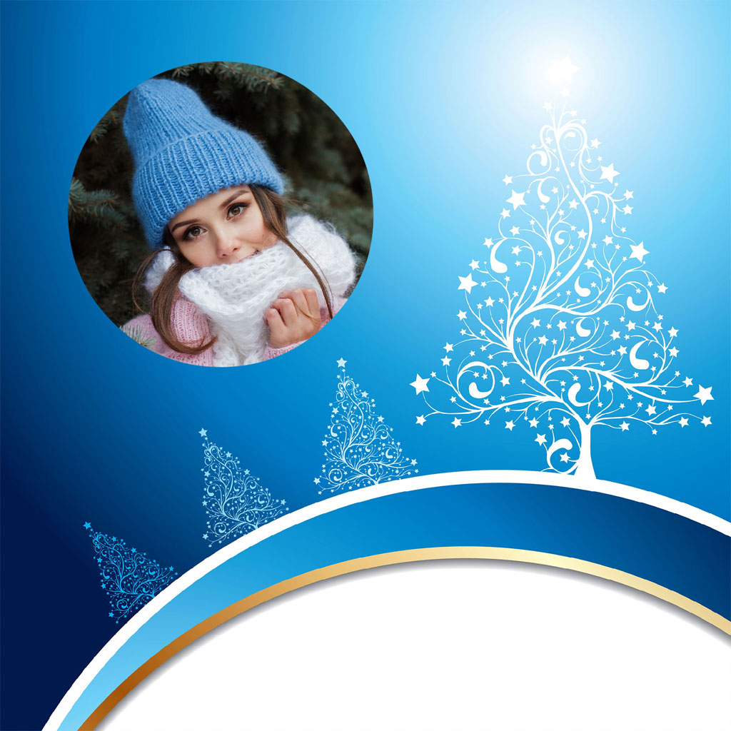 A young girl wearing a blue knit hat and white scarf.