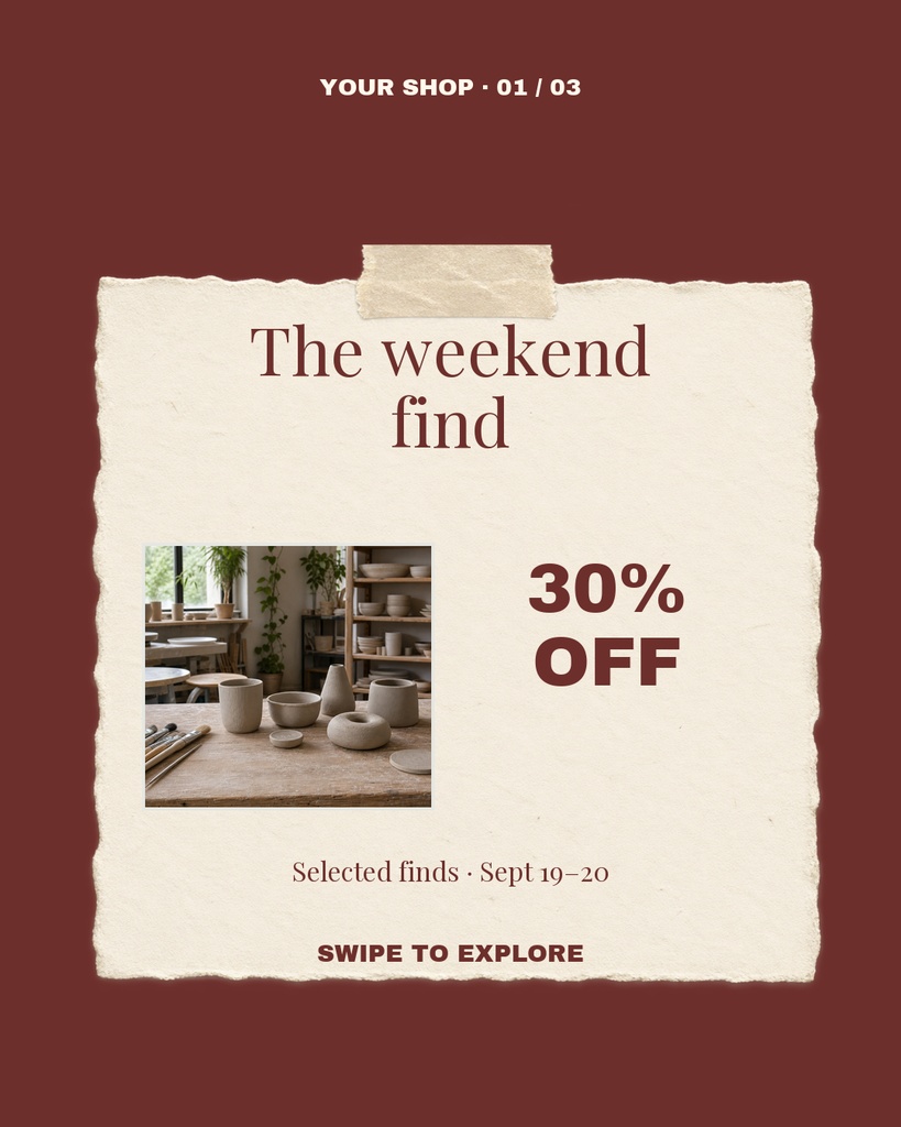 Preview for The Weekend Find Carousel Opening Page Template