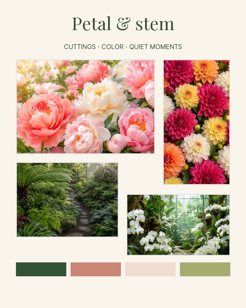 Preview for Petal & Stem Portrait Photo Collage Template