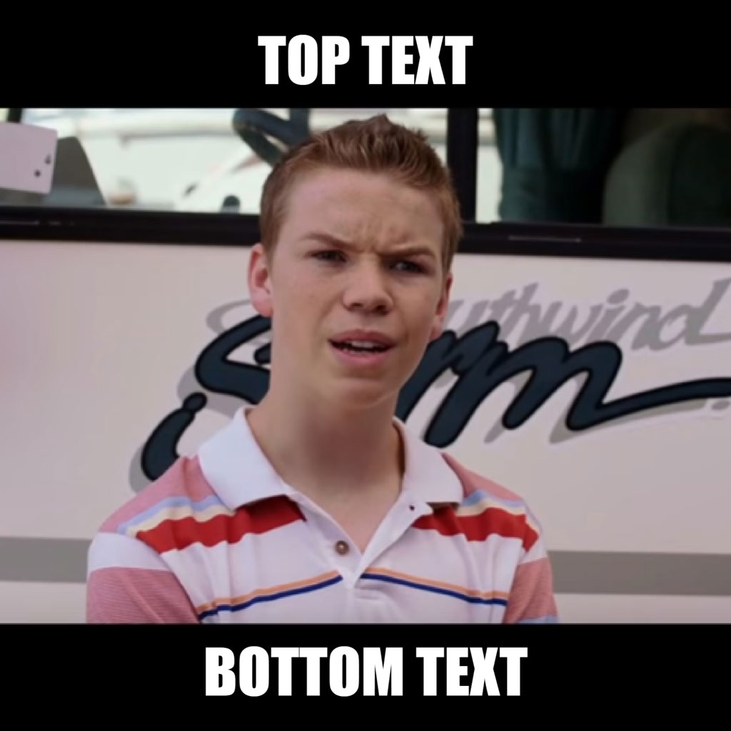 Young man with a surprised expression in front of a white vehicle