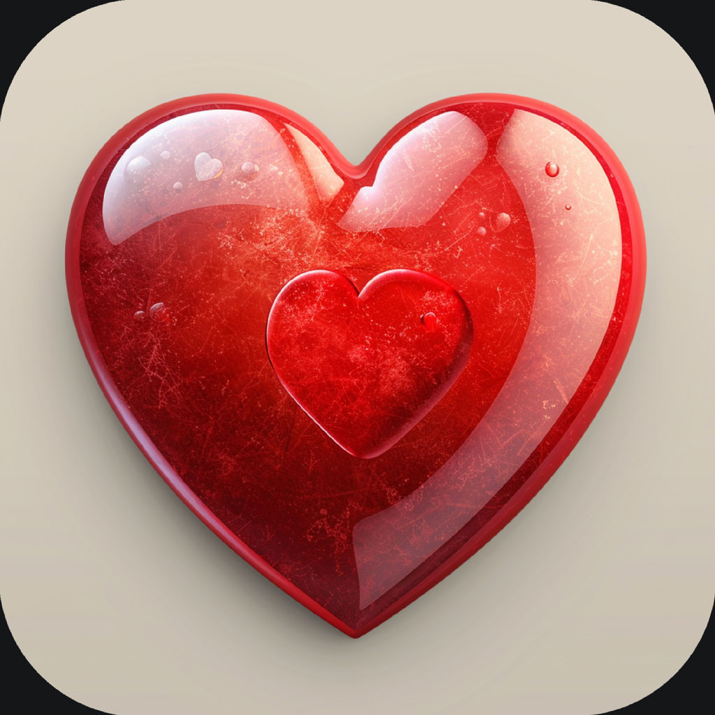 Red heart icon