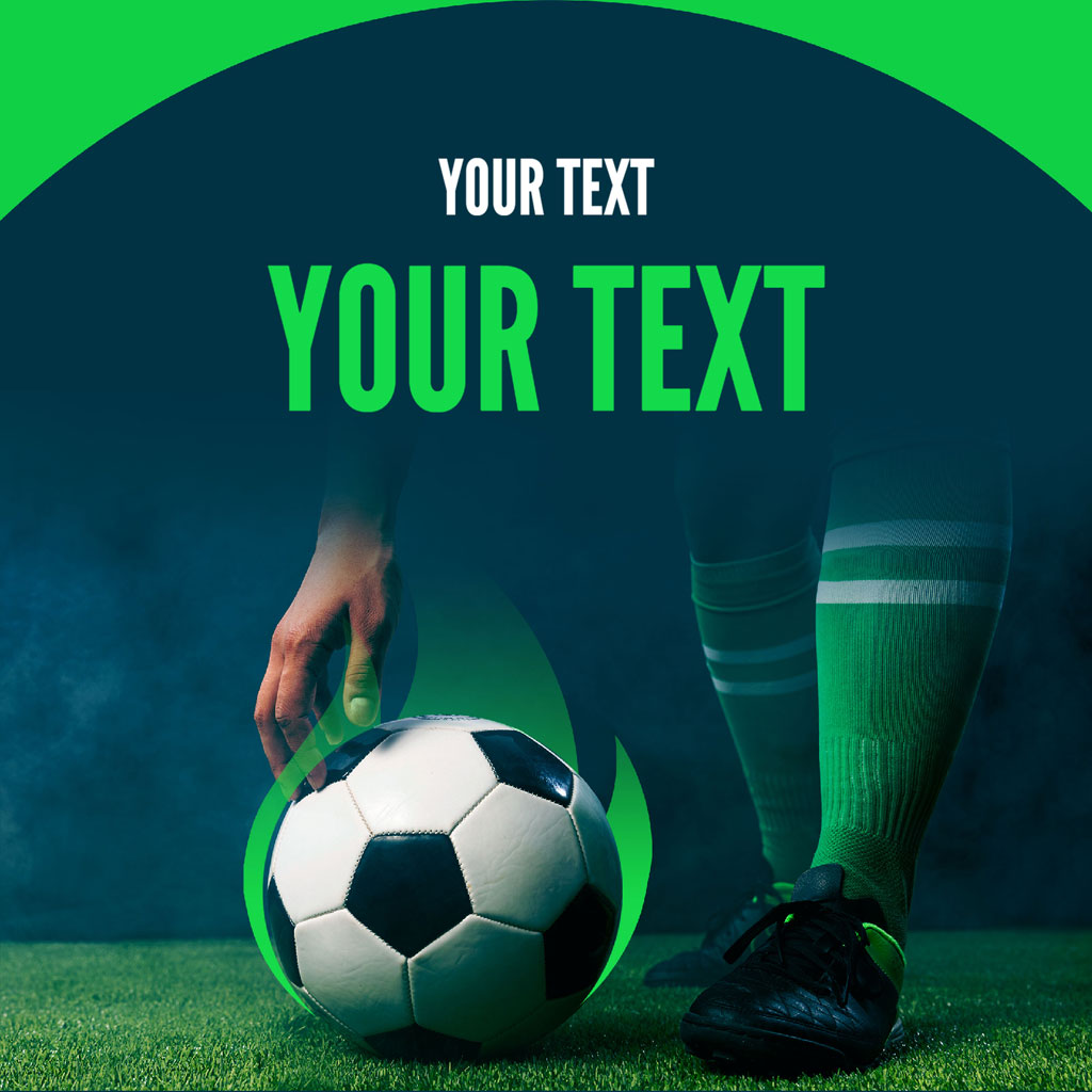 A soccer player's legs and a soccer ball on a green field.