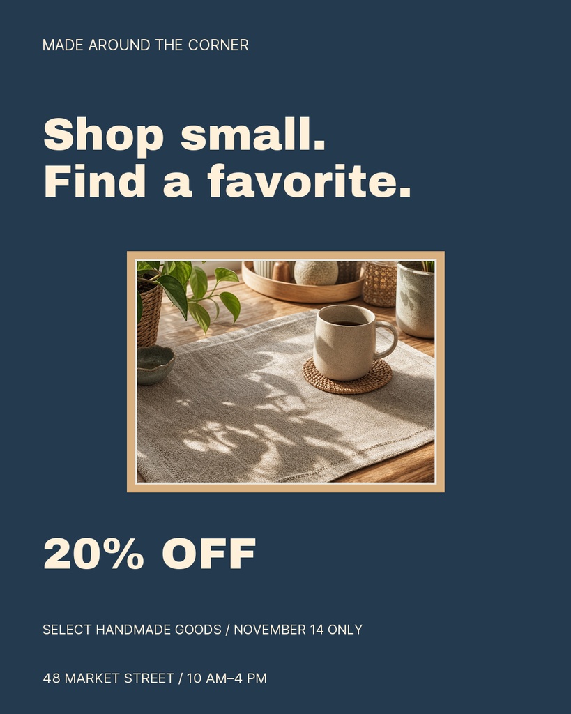 Preview for Made Around The Corner Portrait Post Template