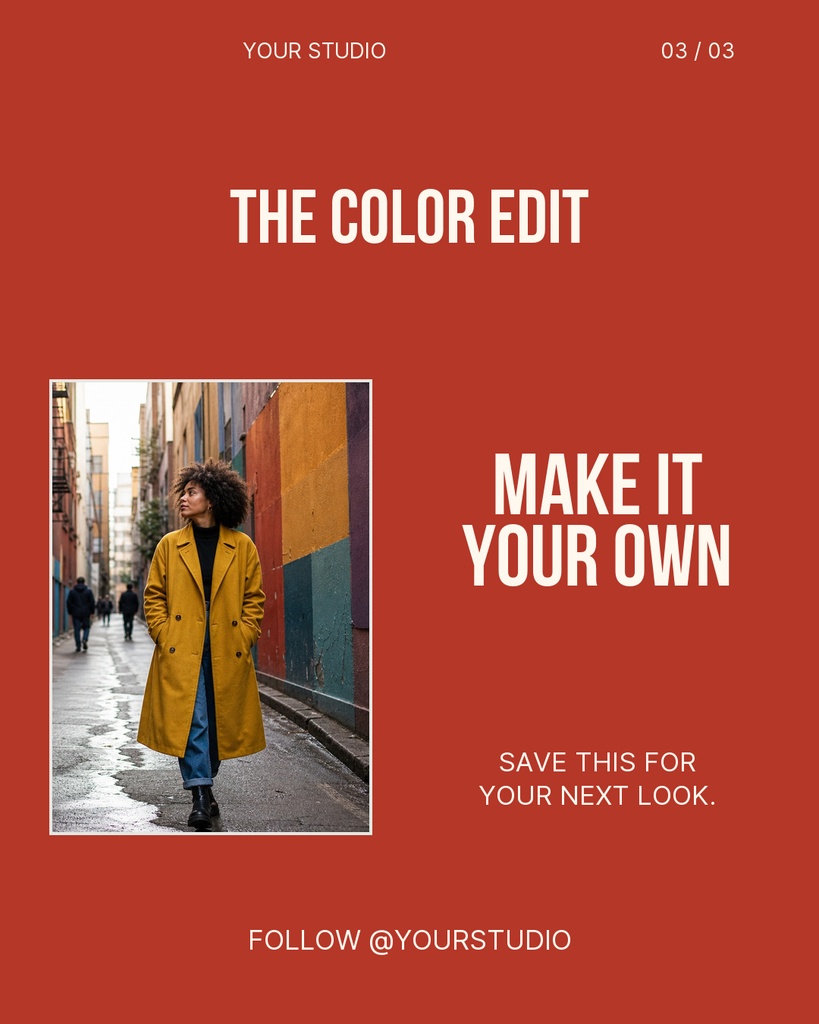 Preview for The Color Edit Carousel Closing Page Template