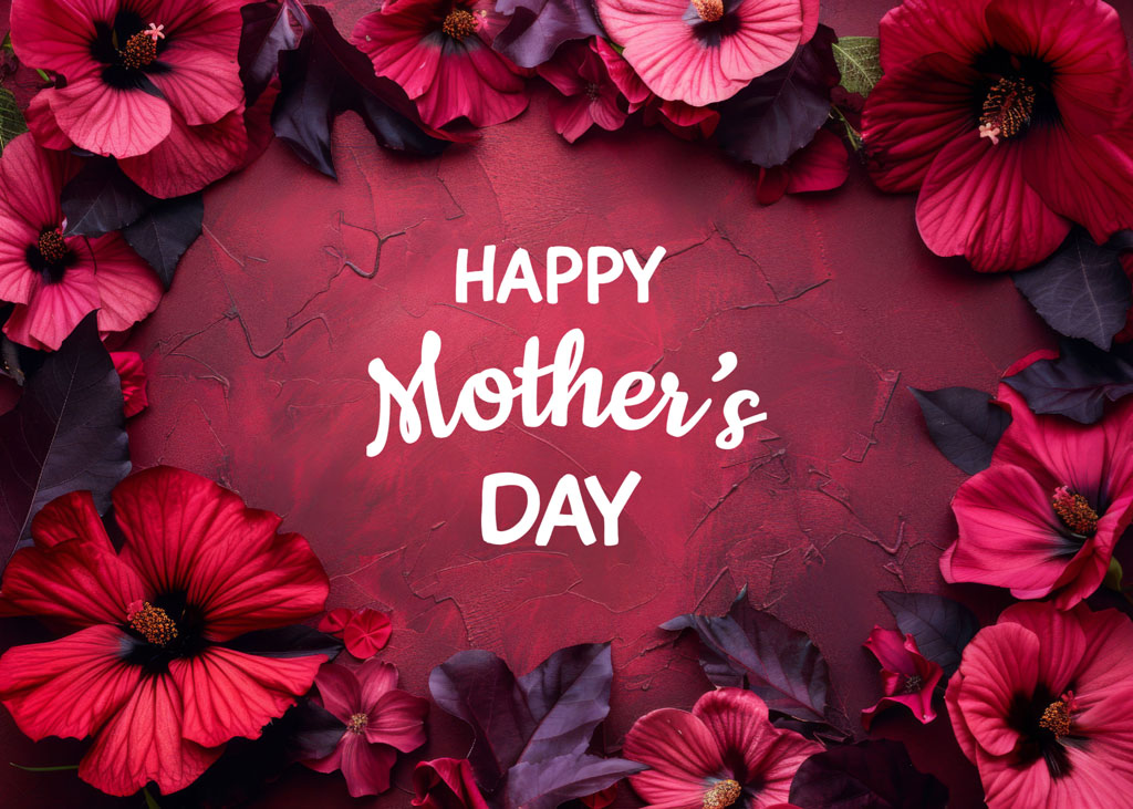 Happy Mother's Day floral background