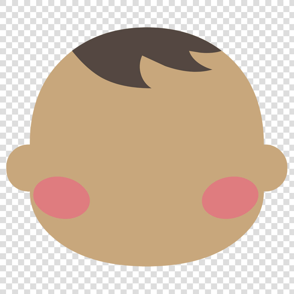 Illustration of a baby's face