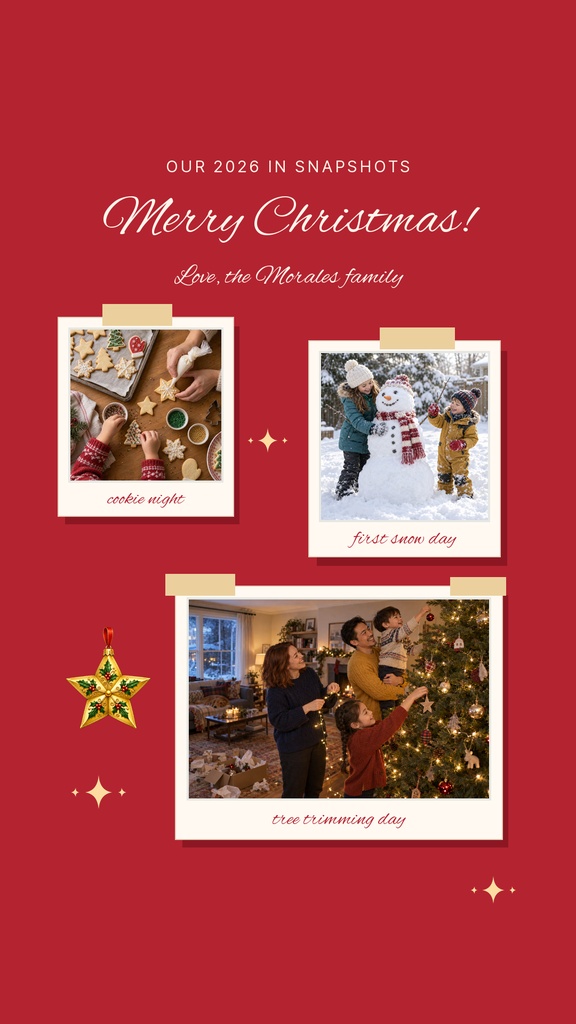 Preview for Merry Little Recap Story Opener Template