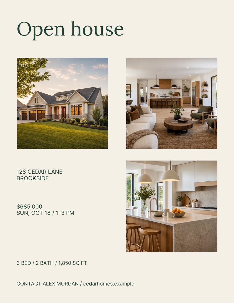 Preview for Welcome Home Collection Letter Flyer Template