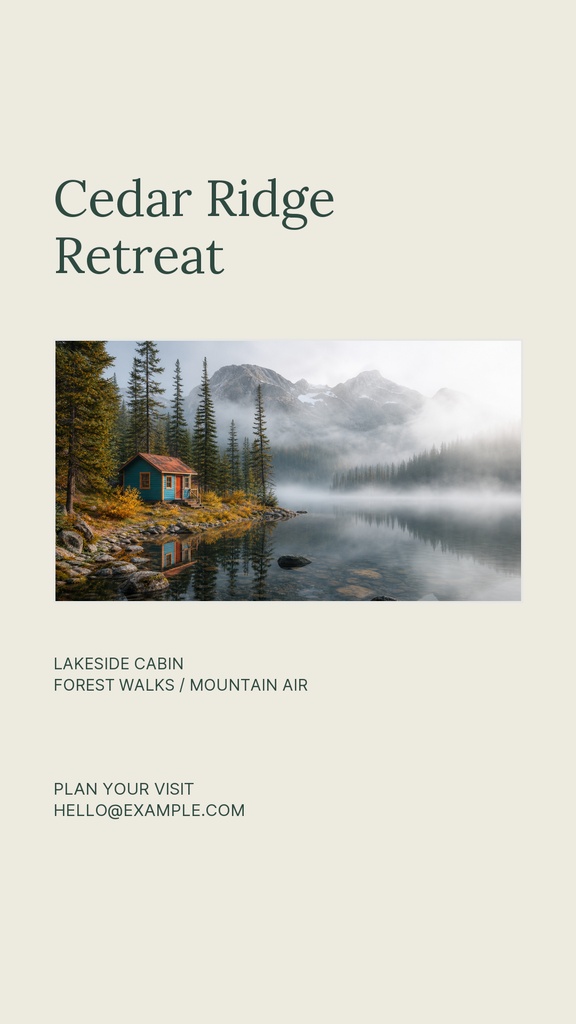 Preview for The Cedar Ridge Retreat Story Opener Template